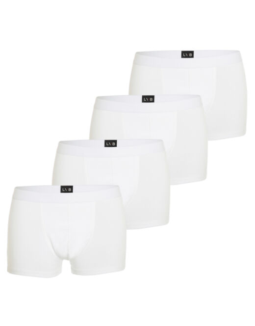 Lovable Boxer in cotone elasticizzato, confezione x4 bianco Promozione Limitata