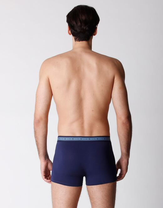 Lovable Boxer bipack uomo in cotone biologico, blu melange Offerta