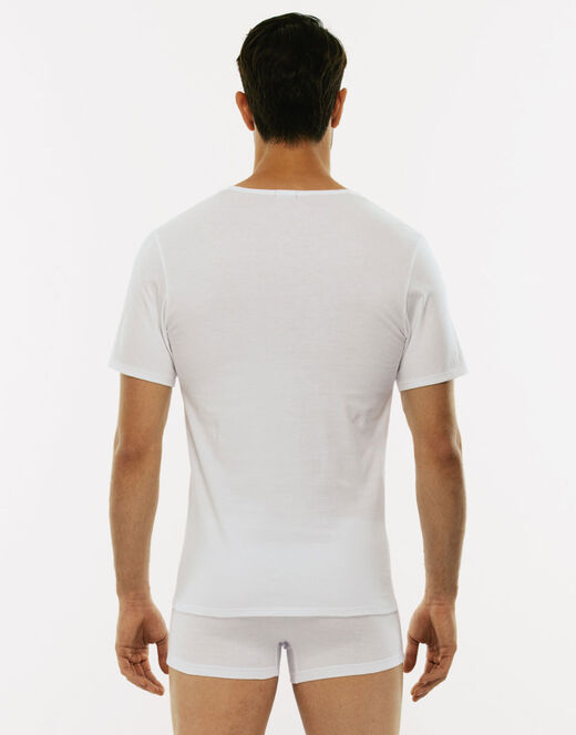 Lovable T-shirt 100% cotone Pure Cotton con scollo a V, bianco Consegna Veloce