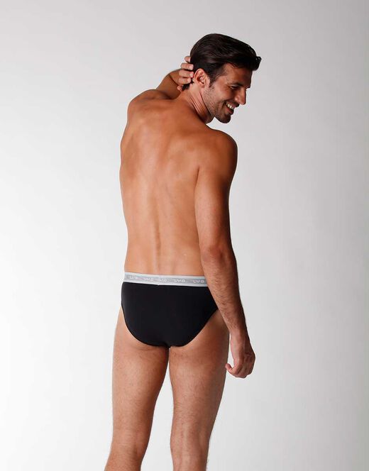 Lovable Bipack slip uomo 3D Evolution in jersey cotone e lycra, nero Convenienza