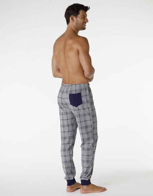 Lovable Pantalone in interlock di cotone, grigio melange stampato Online