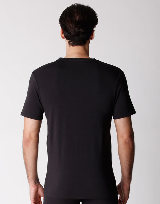 Lovable T-shirt girocollo uomo bipack in cotone biologico, nero Offerte