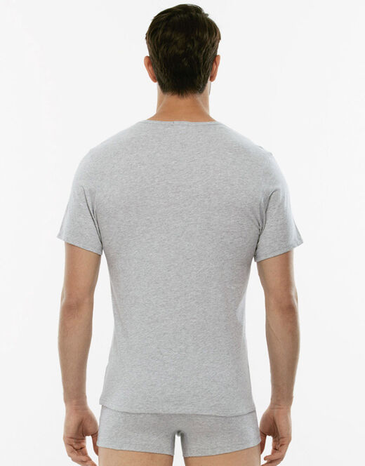 Lovable T-shirt girocollo 100% cotone Pure Cotton, grigio melange Nuova