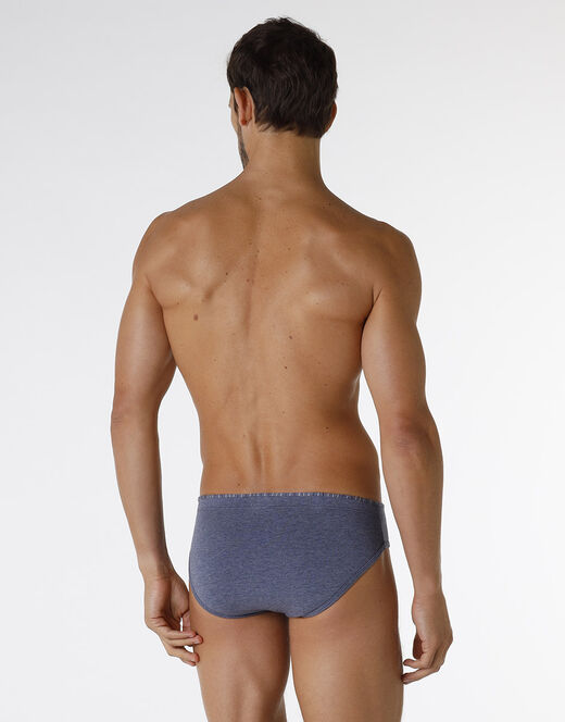 Lovable Slip Rephined Cotton Modal, blu melange Pezzi Unici