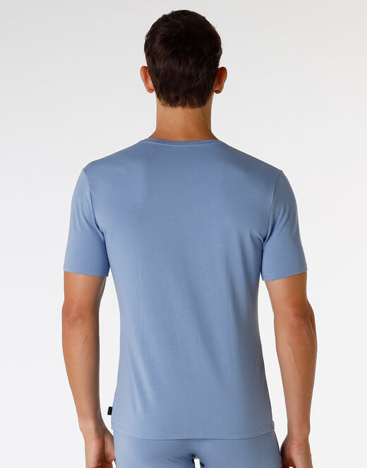 Lovable T-Shirt girocollo in cotone e modal, azzurro polvere Consegna Veloce