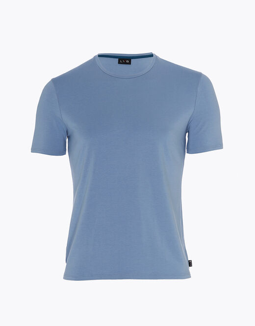 Lovable T-Shirt girocollo in cotone e modal, azzurro polvere Consegna Veloce