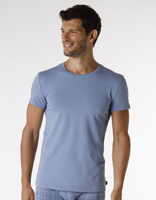 Lovable T-shirt uomo in Stretch Cotton - Azzurro Polvere Promozione Limitata
