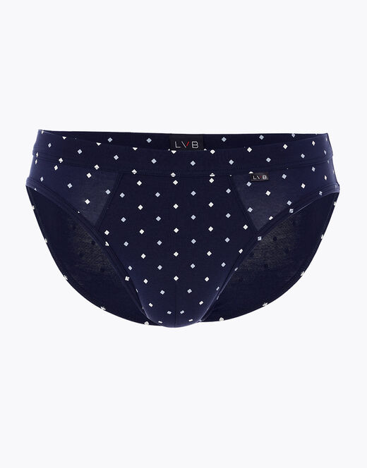 Lovable Slip Classic Cotton Modal, blu navy con stampa geometrica Shopping Online
