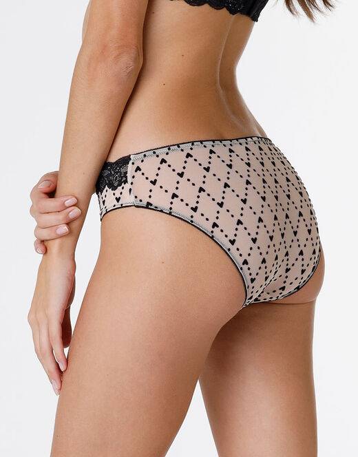 Lovable Slip Velvet Tulle in pizzo e tulle, skin e nero Soddisfazione Garantita