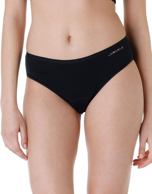Lovable Slip assorbente lavabile in cotone elasticizzato, nero Outlet