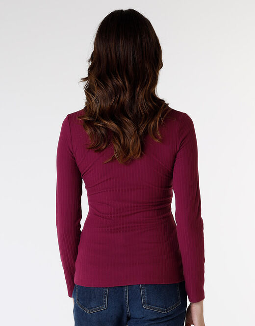 Lovable Maglia manica lunga Basic Soul, bordeaux Vendita