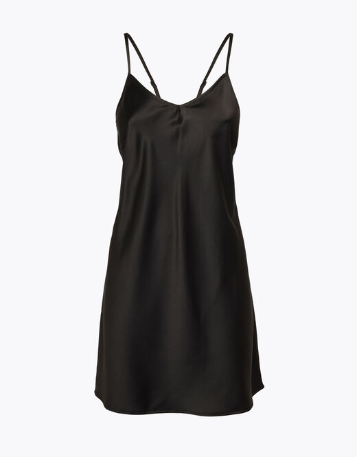 Lovable Sottoveste in satin, nero  Prezzo Ridotto