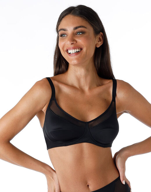 Lovable Reggiseno senza ferretto Modern Shaping in microfibra, nero Novità