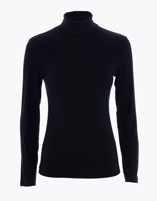 Lovable Maglia donna a maniche lunghe e collo lupetto, nero Affare Del Giorno