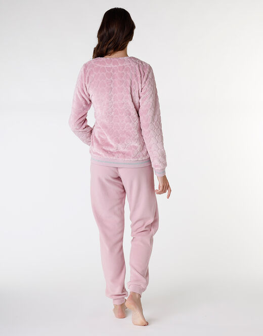 Lovable Homewear in pelliccetta e pile, rosa polvere 2025