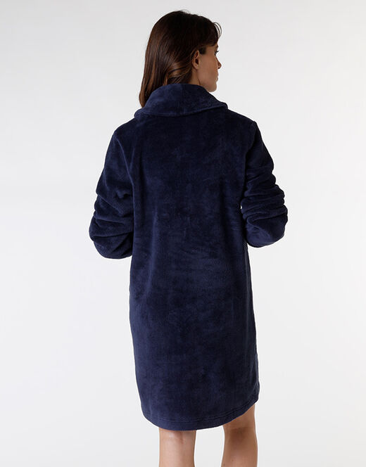 Lovable Vestaglia aperta stile pelliccia, blu Italia