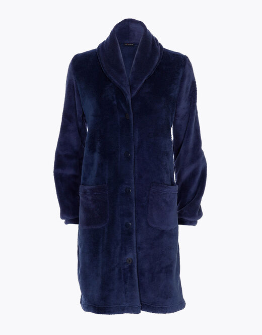 Lovable Vestaglia aperta stile pelliccia, blu Italia