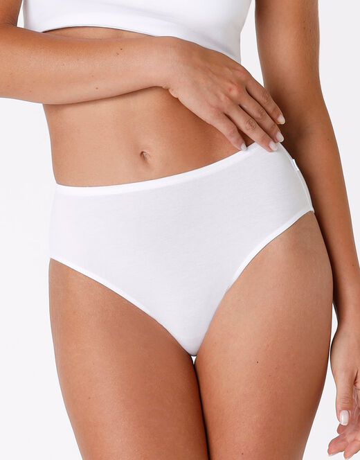 Lovable Slip midi Lovely bianco in cotone modal vellutato Economico