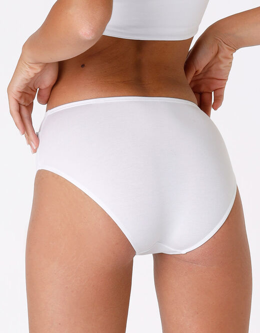 Lovable Slip midi Lovely bianco in cotone modal vellutato Economico