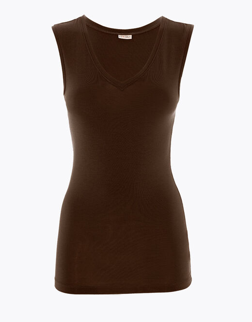 Lovable Top smanicato effetto thermal Basic Soul, caffè Nuova