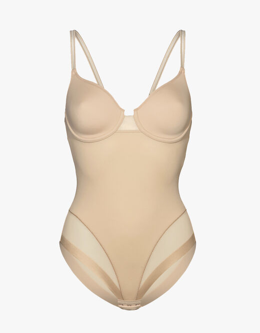 Lovable Body contenitivo con ferretto in microfibra e tulle Millenium Equilibre, skin Pezzi Unici