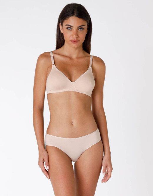 Lovable Bipack reggiseni senza ferretto Cotton Line in cotone, nude Consegna Veloce