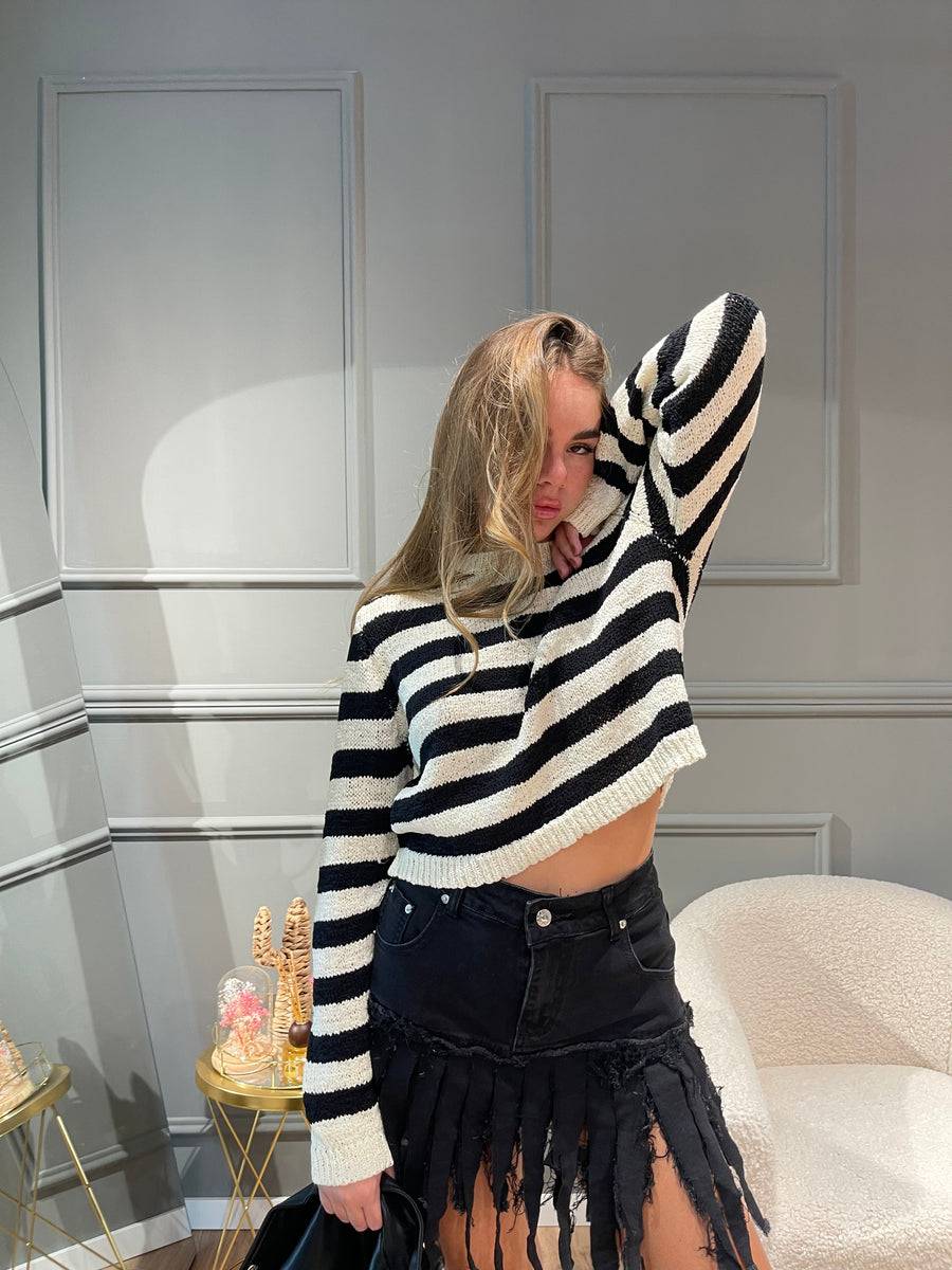 Lovely Sisters Maglia a righe in filo Offerta
