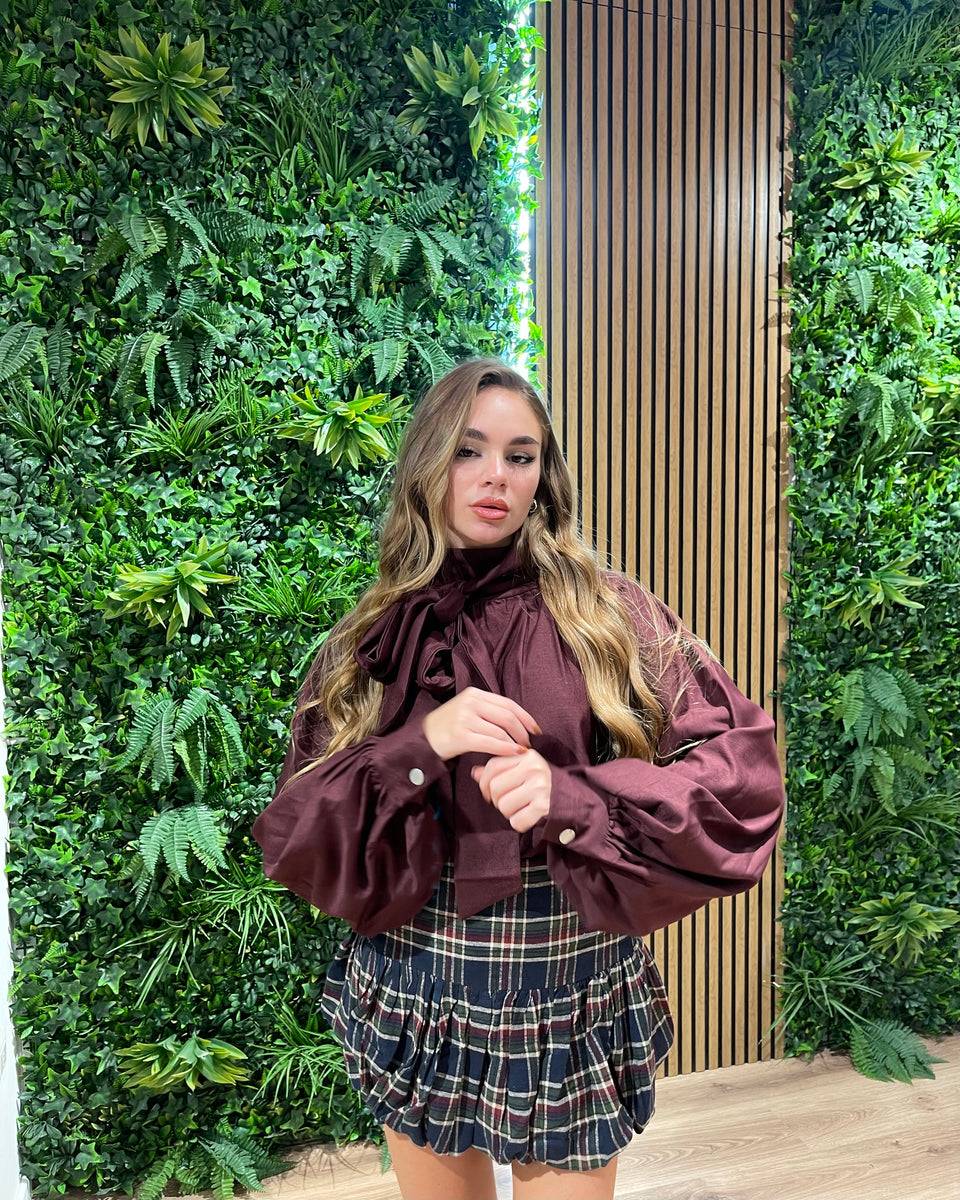 Lovely Sisters Camicia ampia vinaccio Spedizione Gratuita