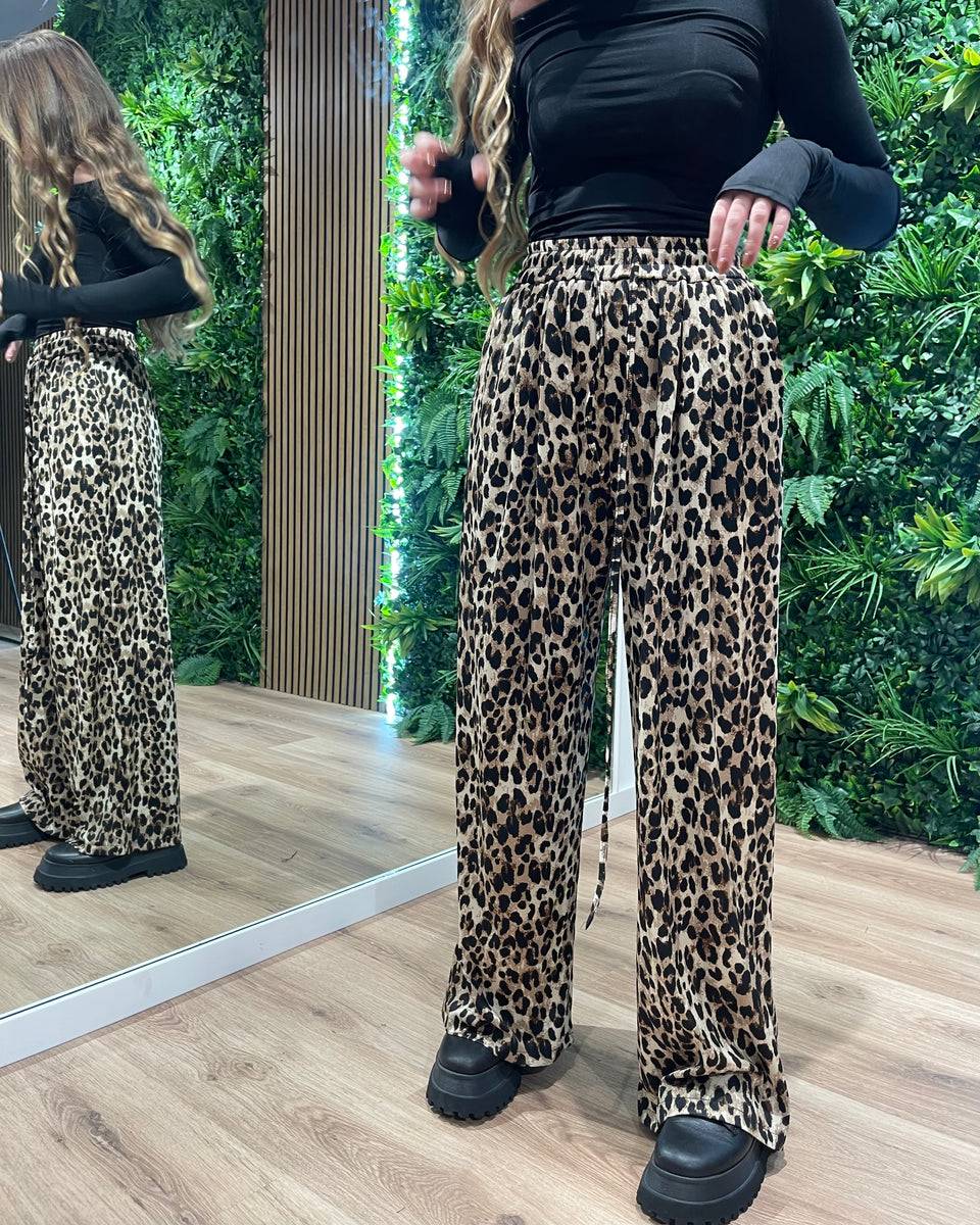 Lovely Sisters Pantalone animalier Sottocosto