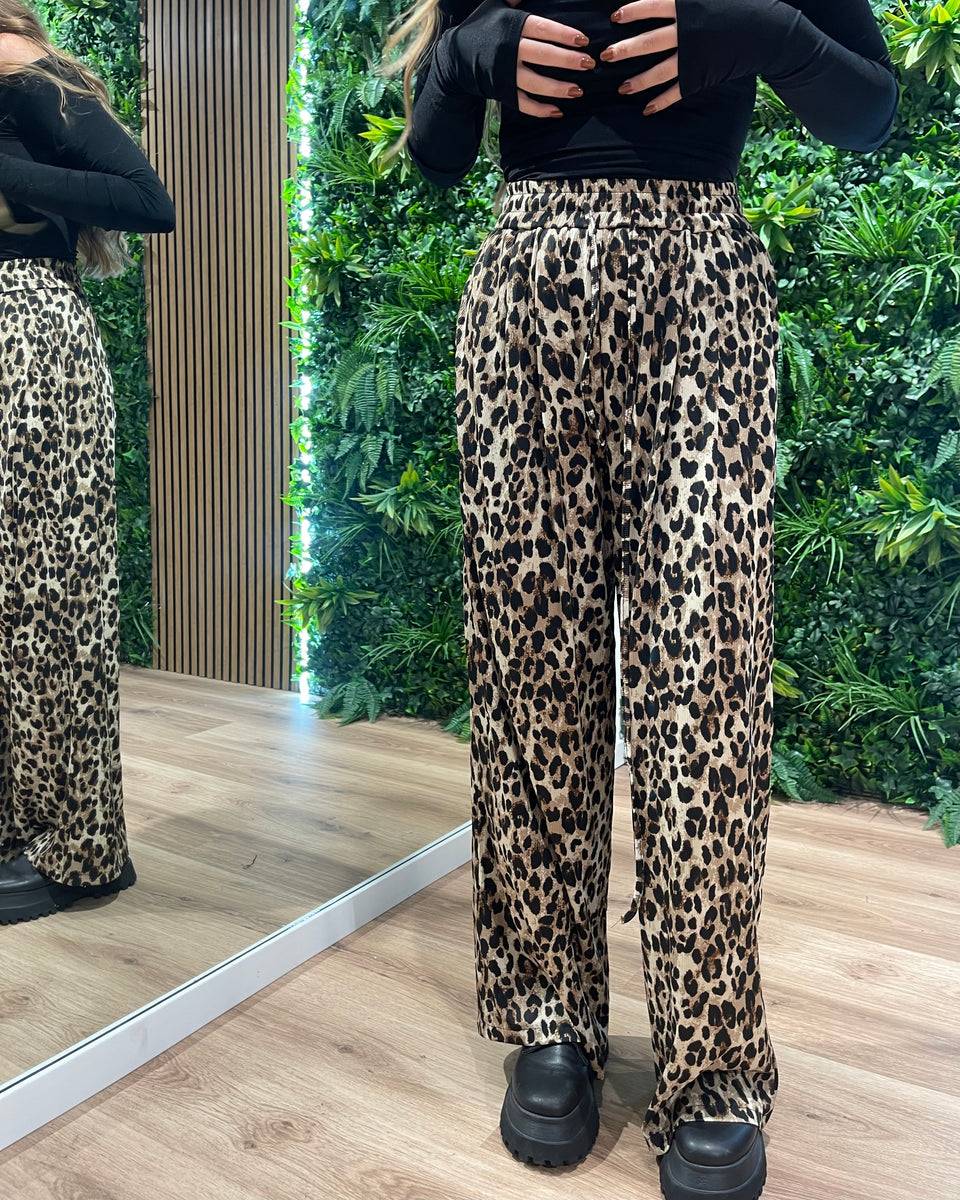 Lovely Sisters Pantalone animalier Sottocosto