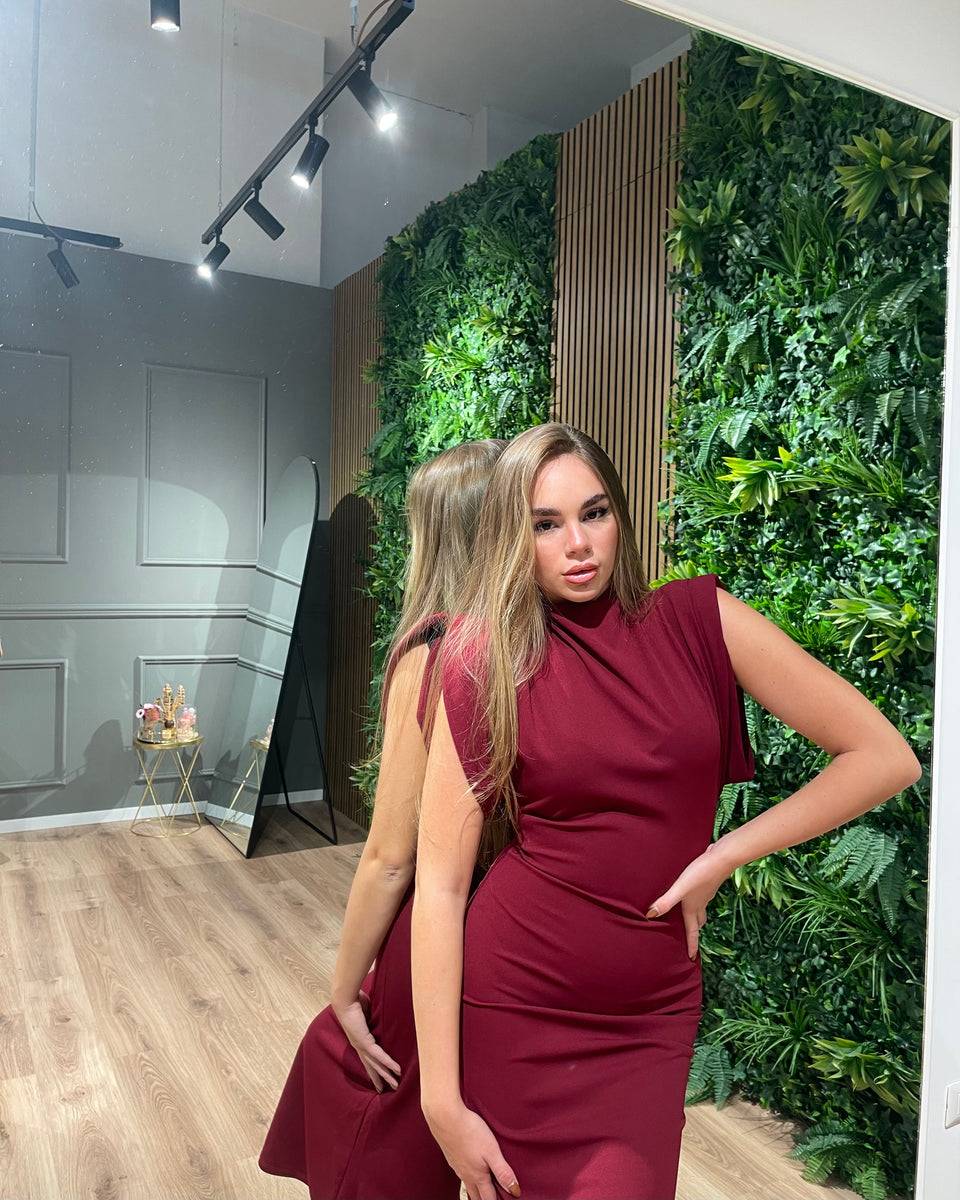 Lovely Sisters Abito Diana bordeaux Sconto