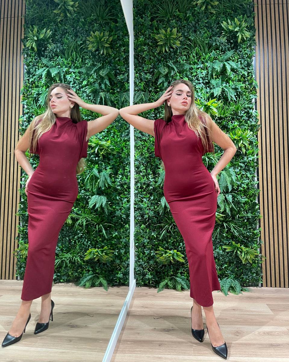 Lovely Sisters Abito Diana bordeaux Sconto