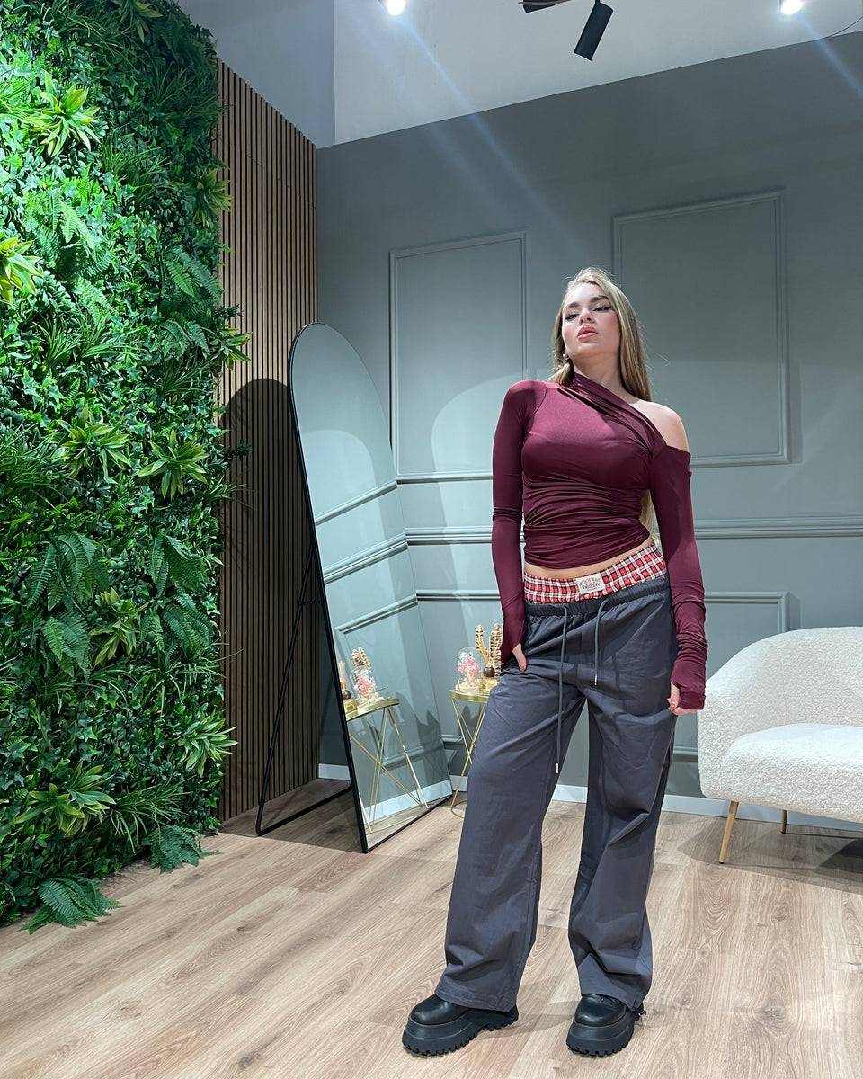 Lovely Sisters Maglia Kim bordeaux Outlet
