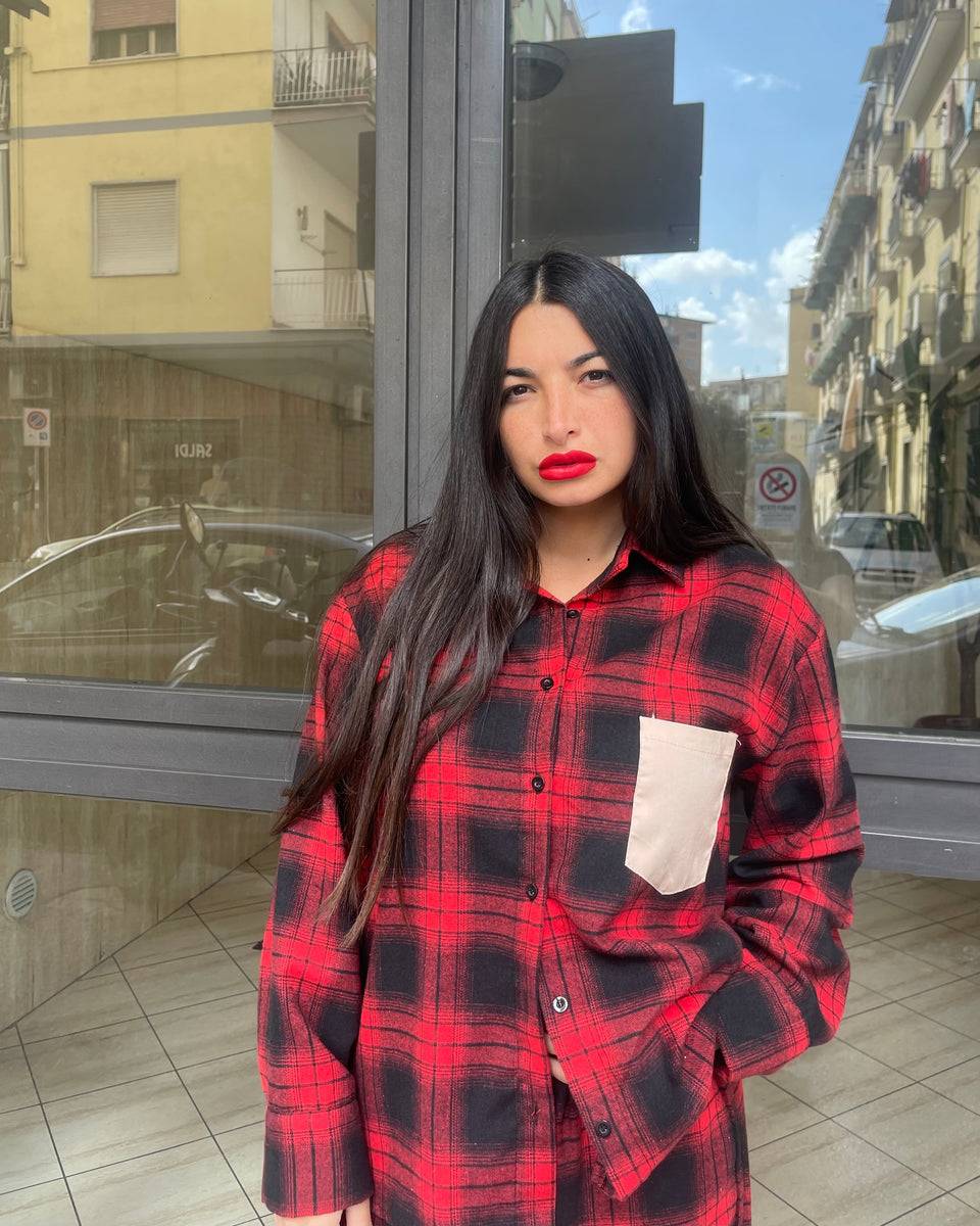 Lovely Sisters Set square rosso Shopping Online