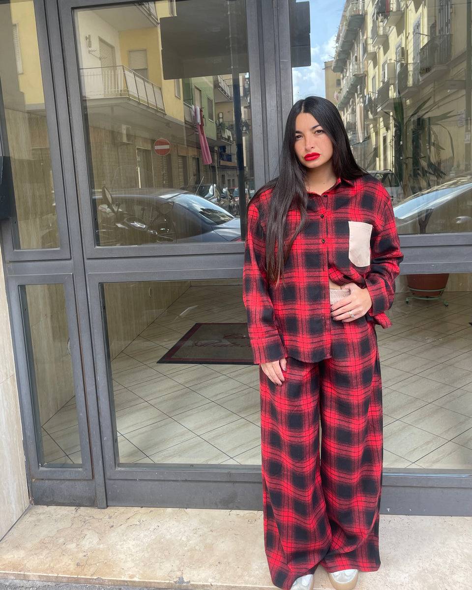 Lovely Sisters Set square rosso Shopping Online