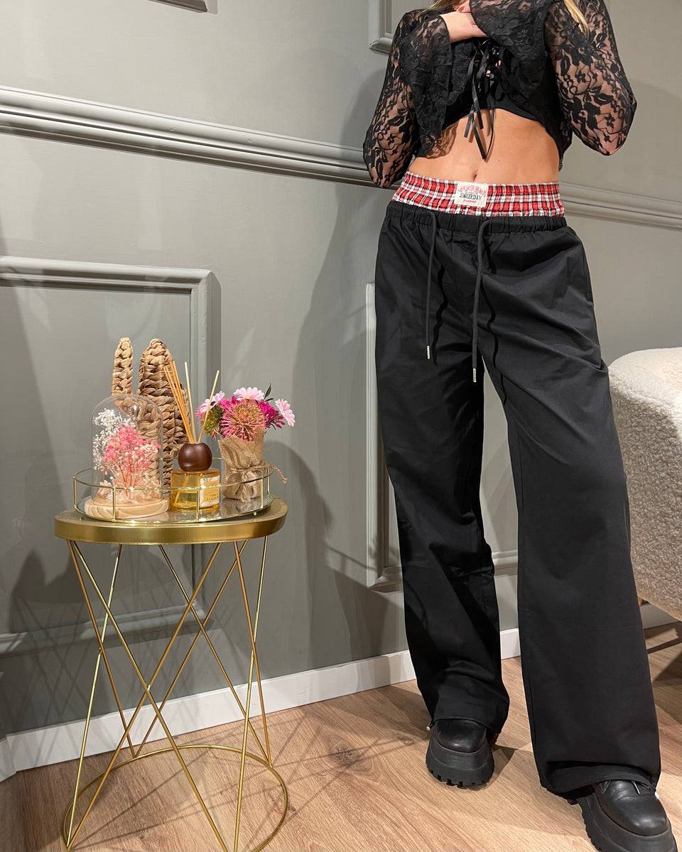 Lovely Sisters Pantalone cowboy nero Prezzo Ridotto