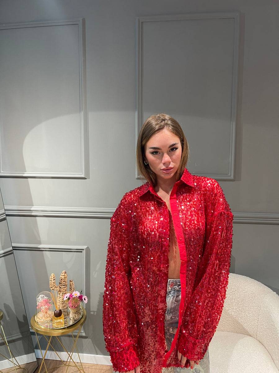 Lovely Sisters Camicia Nives rossa Affare Del Giorno