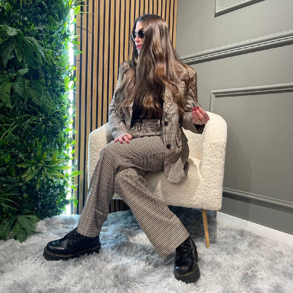 Lovely Sisters Pantalone a quadrettini Soddisfazione Garantita