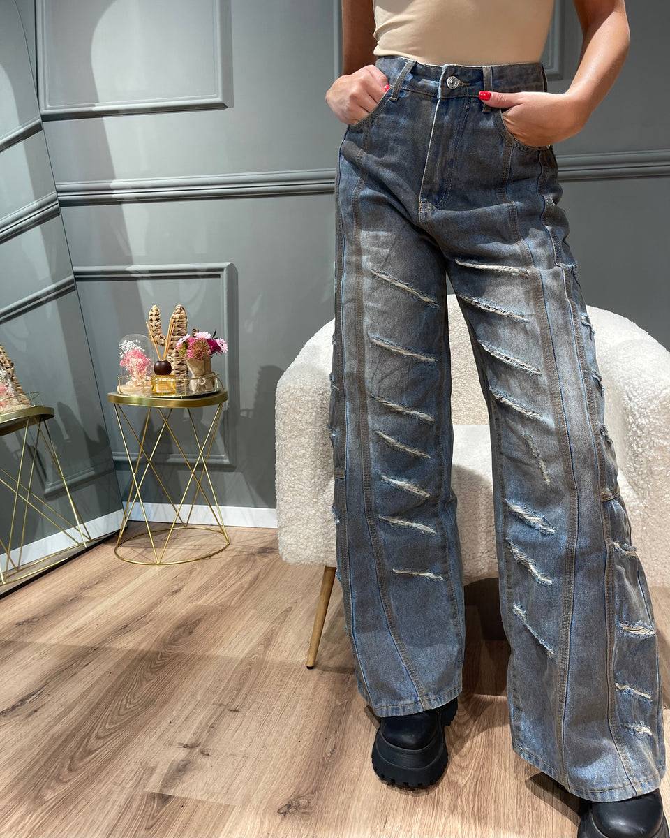 Lovely Sisters Jeans multi strappi I Più Venduti