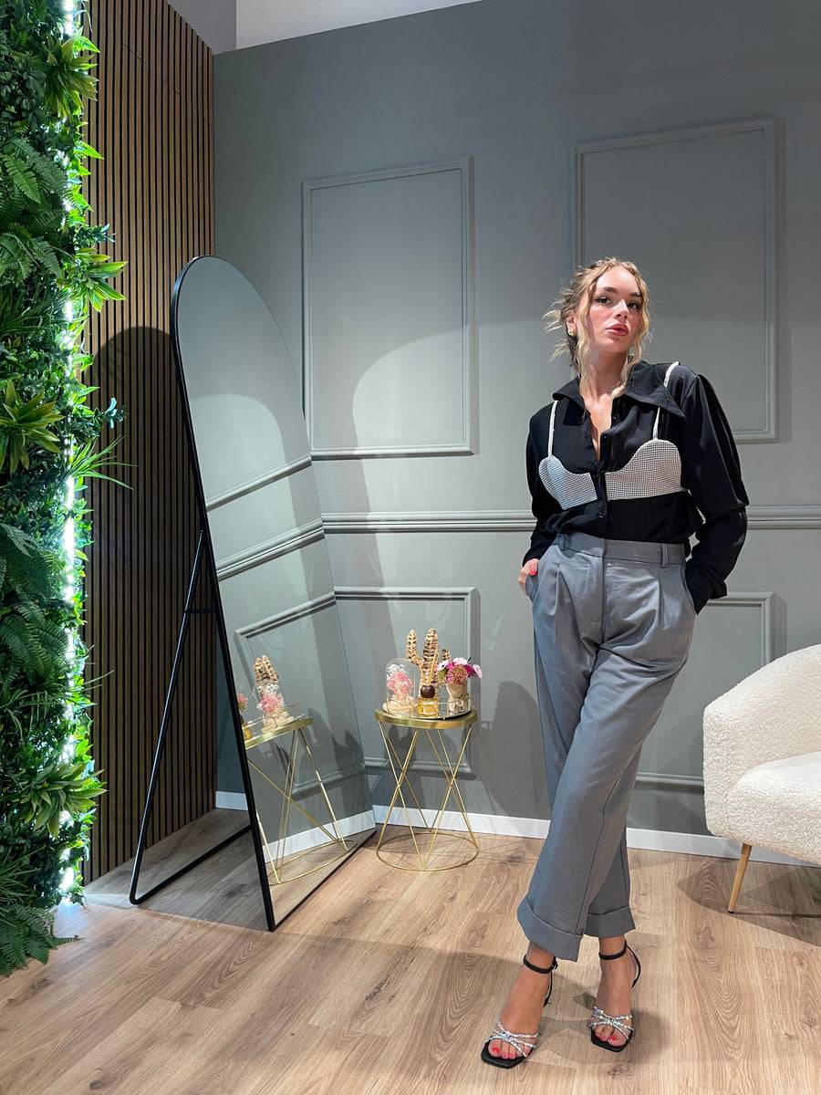Lovely Sisters Pantalone classico grigio In Saldo