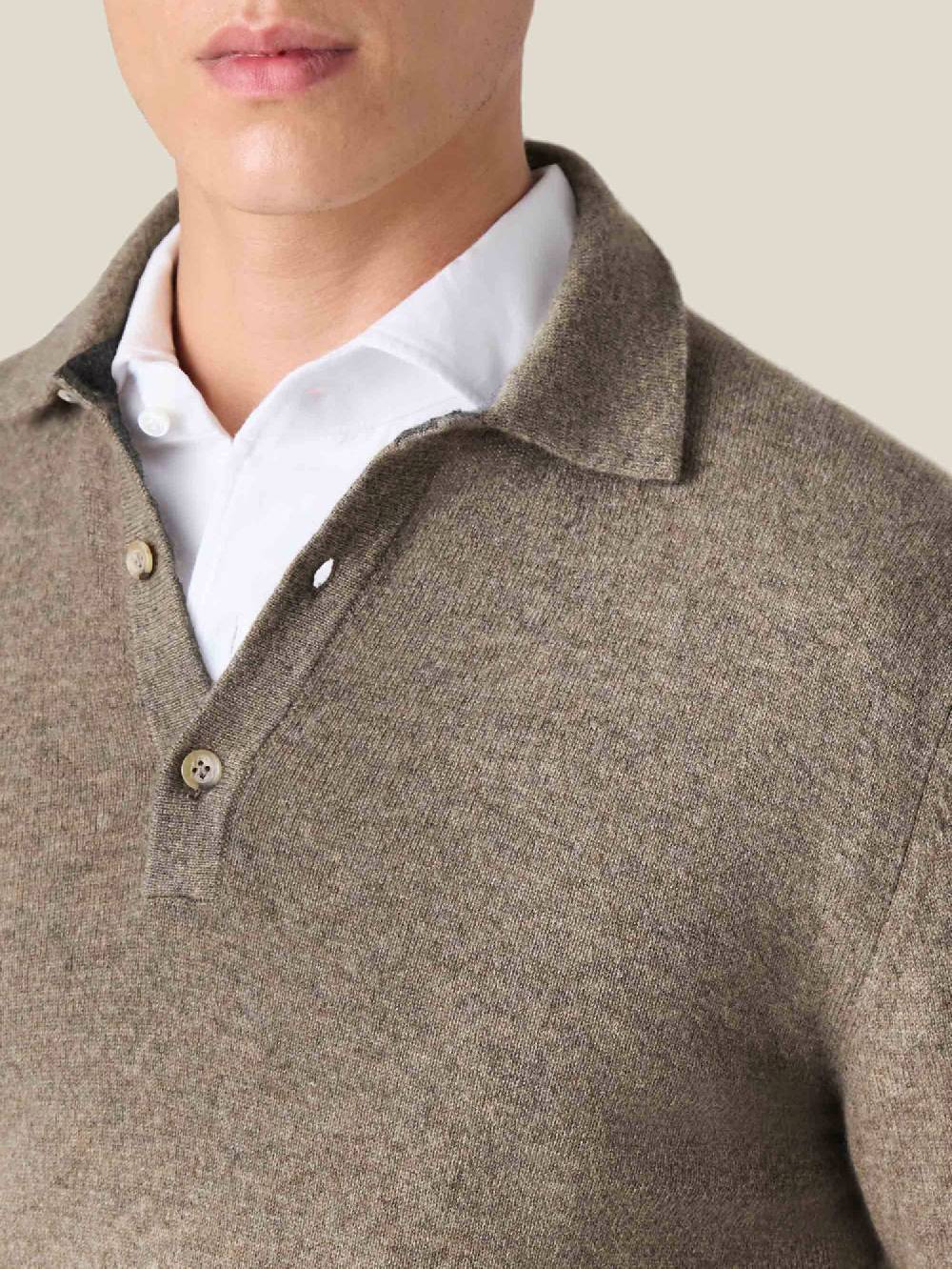 Luca Faloni Polo Sweater2-Ply Cashmere Saldi Di Fabbrica