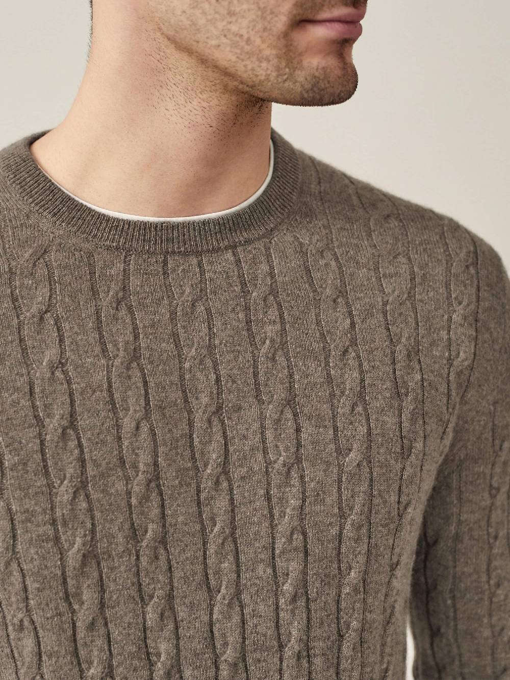 Luca Faloni Maglia a treccecashmere a 2 fili Italy