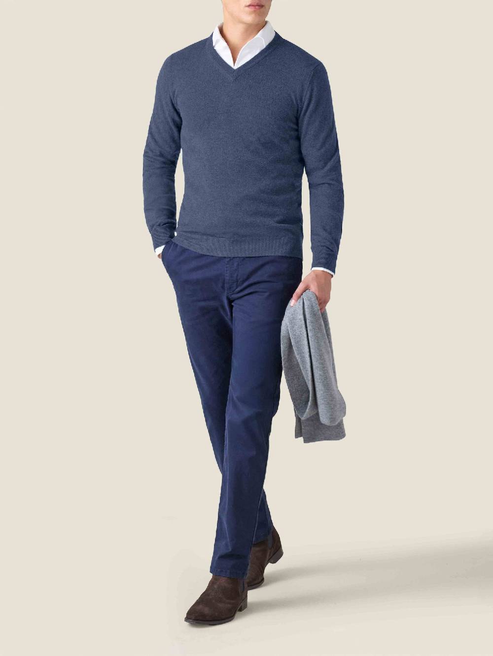 Luca Faloni V Neck2-Ply Cashmere Promozione