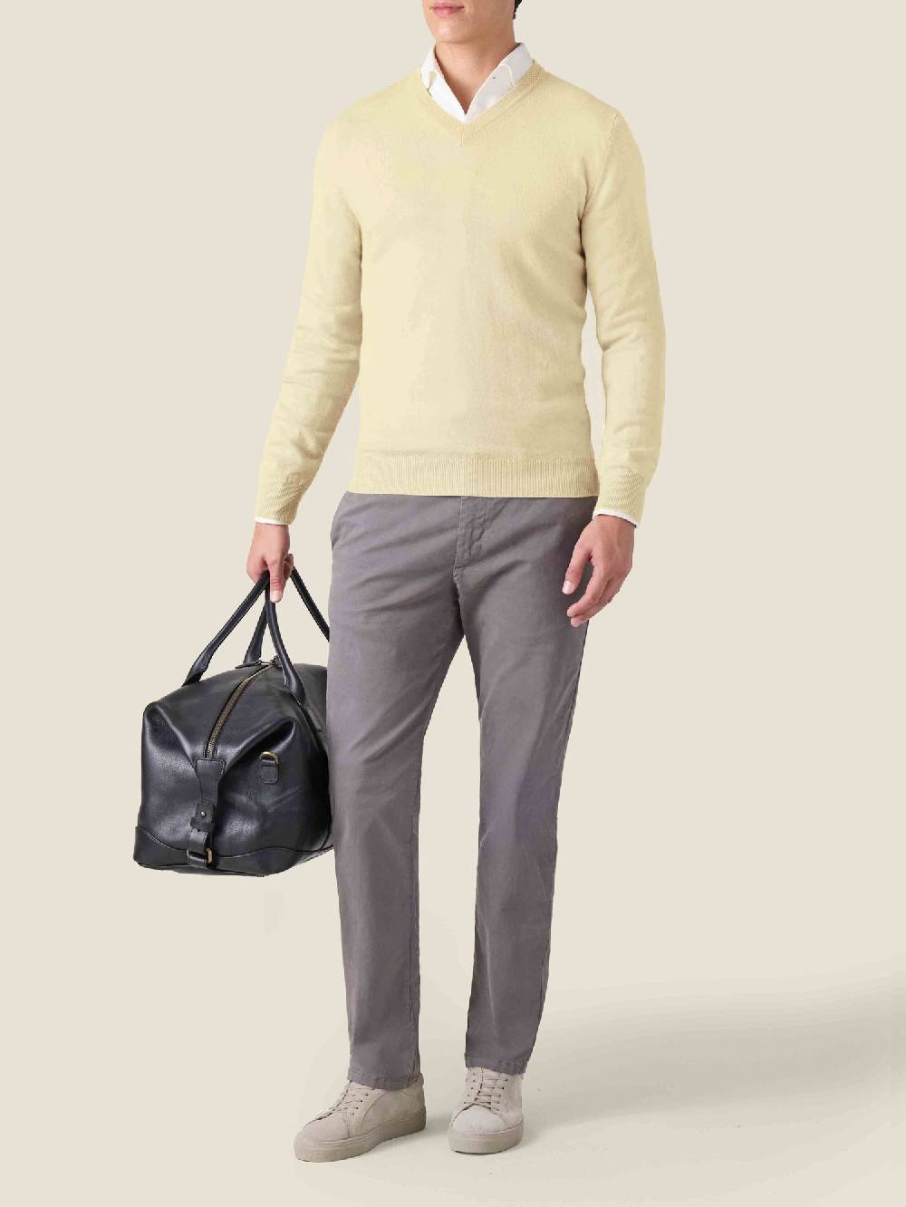 Luca Faloni V Neck2-Ply Cashmere Spedizione Gratuita