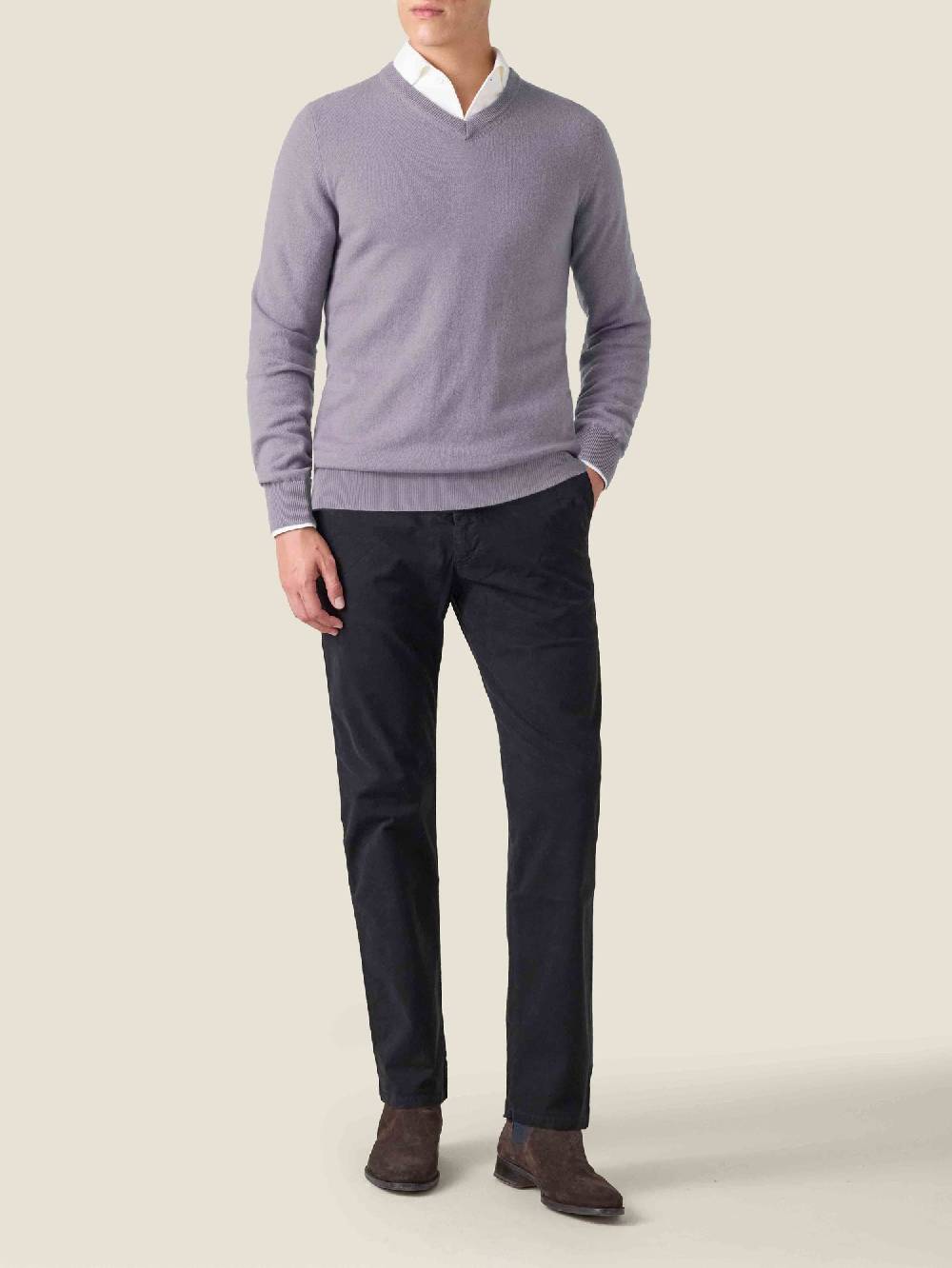 Luca Faloni V Neck2-Ply Cashmere Pezzi Unici
