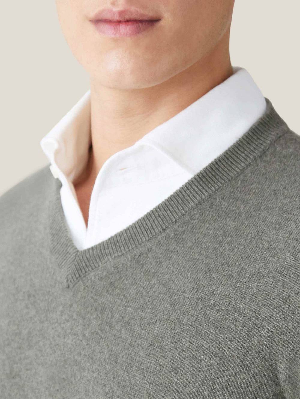 Luca Faloni Scollo a Vcashmere a 2 fili Negozi Online