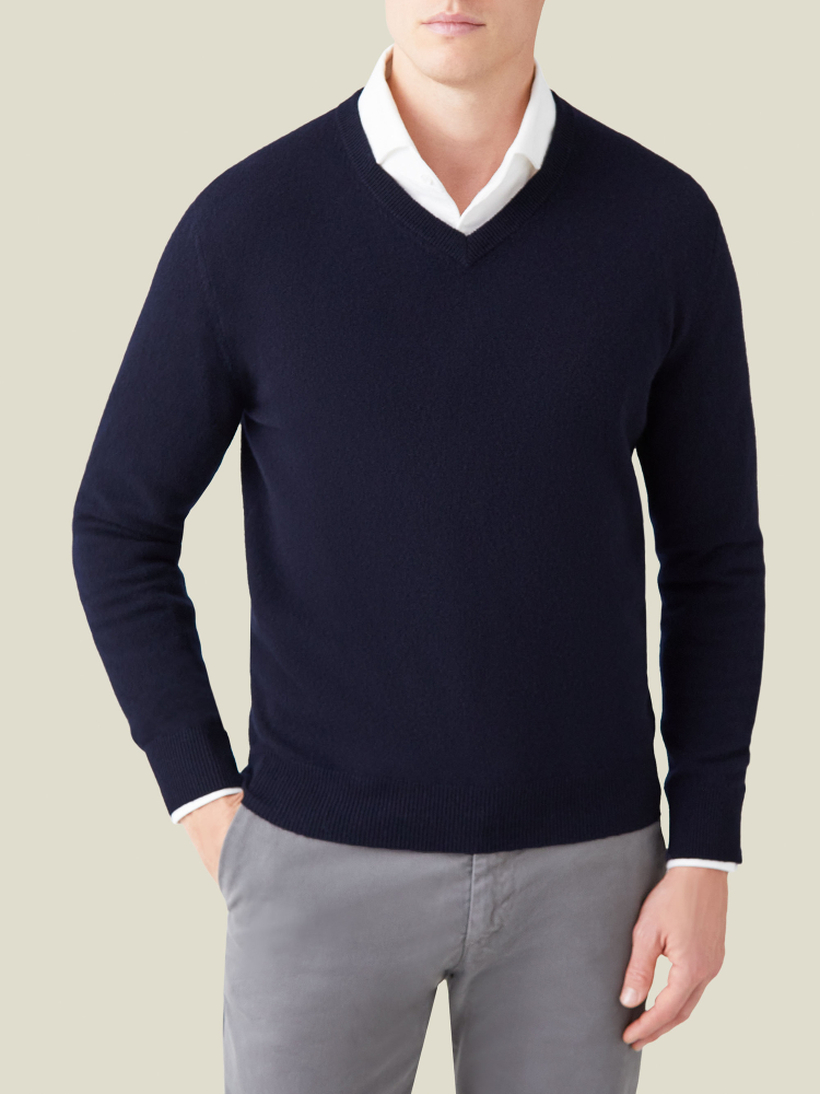 Luca Faloni Scollo a Vcashmere a 2 fili Fino Al -60%