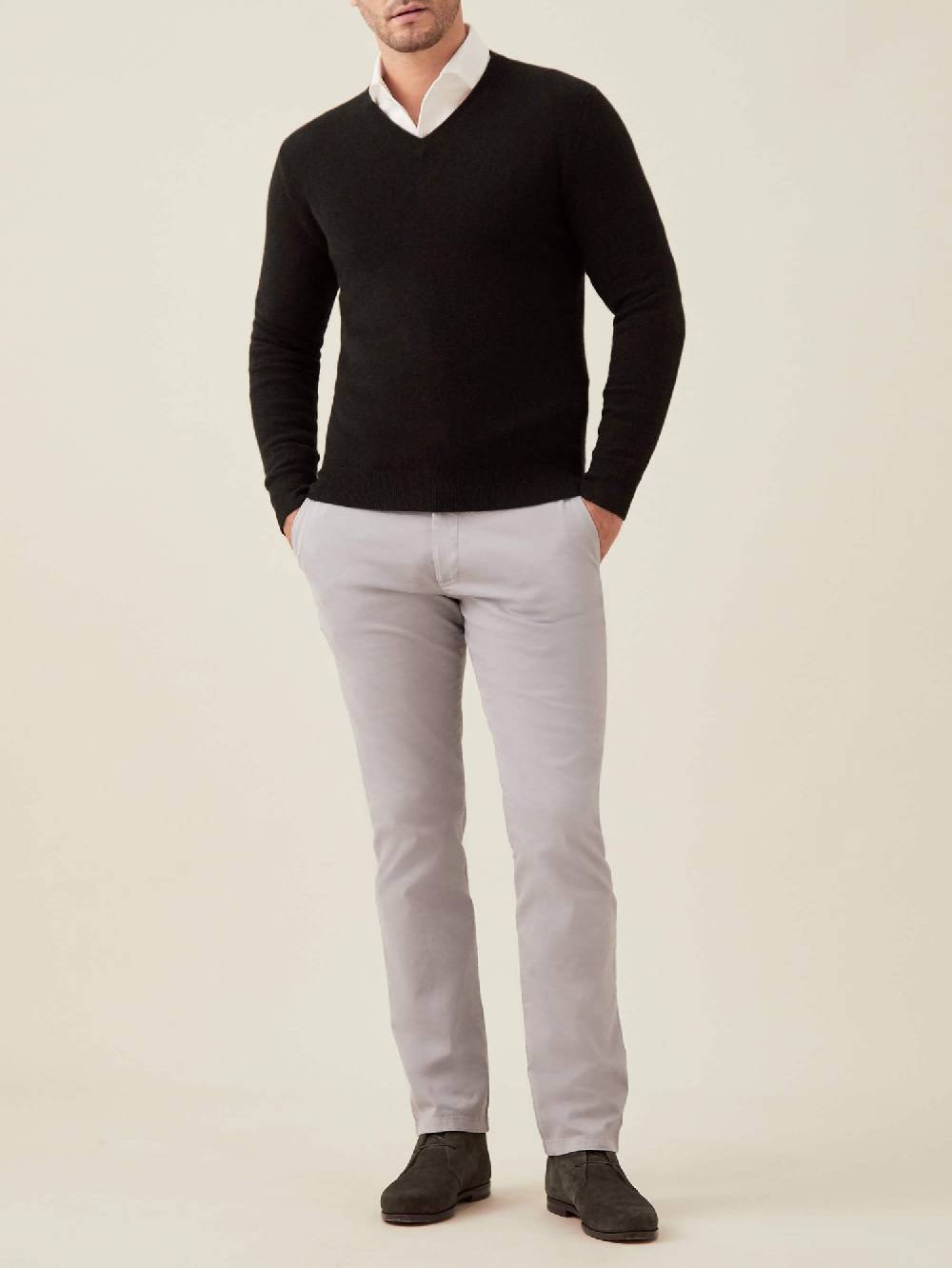 Luca Faloni Scollo a Vcashmere a 2 fili Shopping Online