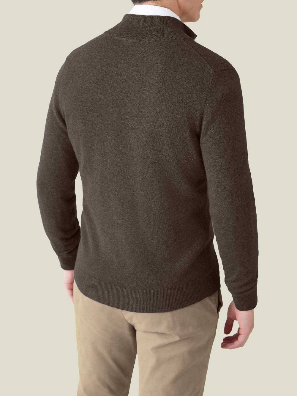 Luca Faloni Zip Cardigan2-Ply Cashmere In Vendita