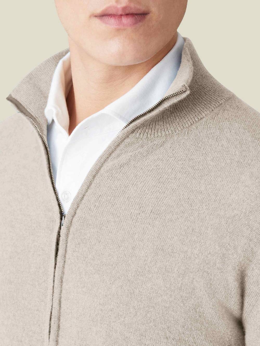 Luca Faloni Zip Cardigan2-Ply Cashmere Saldi